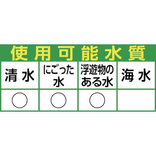 ツルミ　一般工事排水用水中ハイスピンポンプ　60HZ　三相200V　口径50mm　60HZ　(株)鶴見製作所　KTV2-15