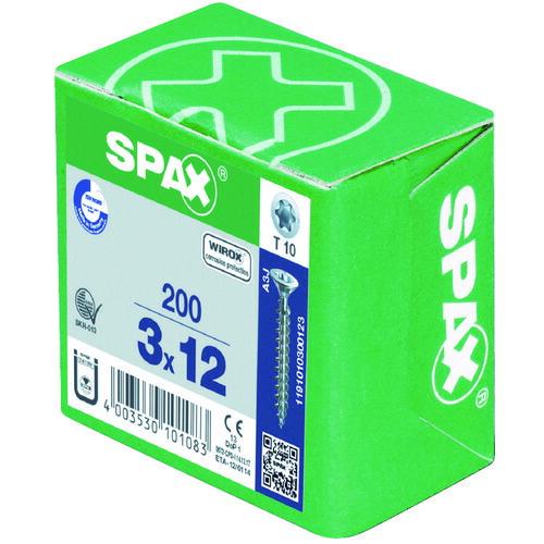 SPAX WIROX ヴァイロックス 皿ネジ 3.0×12 (200本入) ( 1.1910103001e+012 ) SPAX社｜orangetool｜04