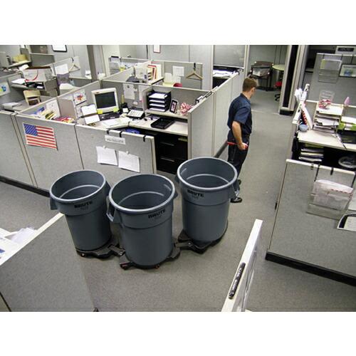 ラバーメイド ラウンドブルートコンテナ スリット付き 37.9L グレー ( 261075 ) ニューウェルブランズ・ジャパン合同会社 | Rubbermaid | 10