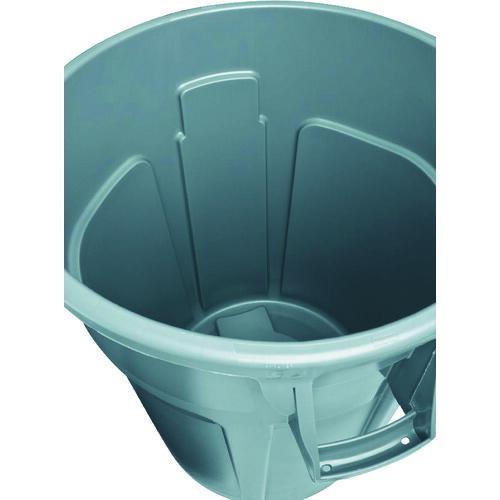 ラバーメイド ラウンドブルートコンテナ スリット付き 37.9L グレー ( 261075 ) ニューウェルブランズ・ジャパン合同会社 | Rubbermaid | 01