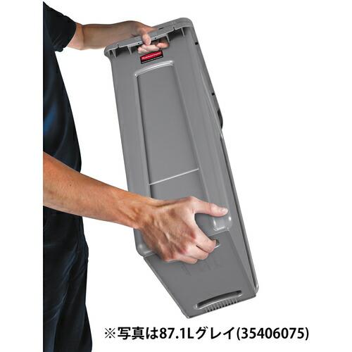 ERECTA ( ニューウェルブランズ ) スリムジムコンテナ 通気孔付き ８７．１Ｌ ブラック ( 3540-6007 )の画像