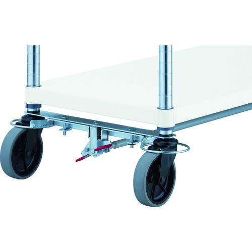 TRUSCO ( トラスコ中山 )　スチールラック　フェニックスラック　１２００Ｘ６００　Ｕ車輪４輪Ｓ付　Ｗ色　抗菌粉体塗装 ( PER-3463-U125-B4-W )_1