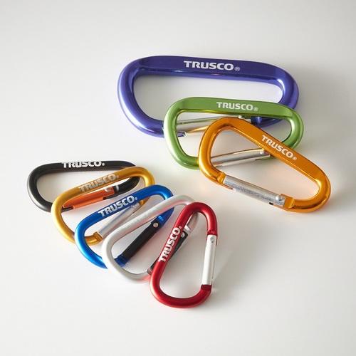 TRUSCO カラビナ 線径5mmX50mm D型 ブラック ( TKN550BK ) トラスコ中山(株) |  | 01