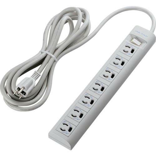 エレコム OAタップ 3P 7個口 マグネット 抜け止め 雷ザージ防止 3m ( T-Y053DA ) | ELECOM