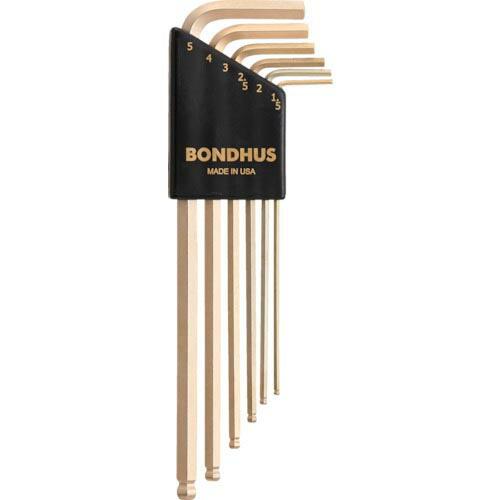 BONDHUS ボールポイント・L-レンチ ロング ゴールド セット6本組(1.5-5mm) ( BLX6MG ) | 
