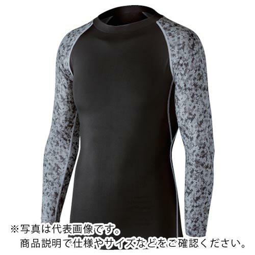 【SALE価格】おたふく 冷感 消臭 パワーストレッチ長袖クルーネックシャツ ブラック×迷彩M ( JW-623-BK/ME-M ) おたふく手袋(株) | 