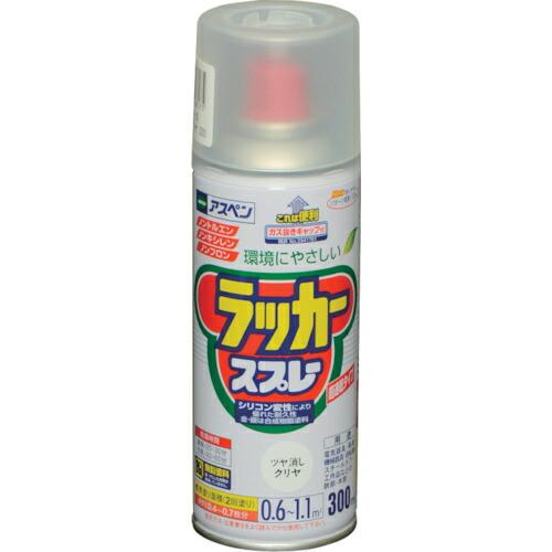 アサヒペン アスペンラッカースプレー 300ML ツヤ消しクリヤ ( 568175 ) | 