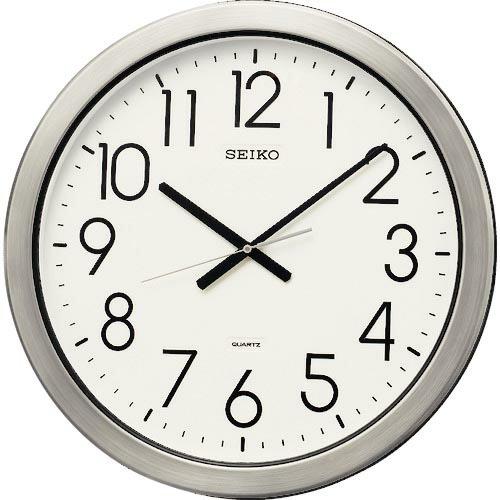SEIKO クオーツ掛時計 防湿・防塵型オフィスクロック 直径444×44 金属枠 ( KH407S ) セイコータイムクリエーション(株) | 