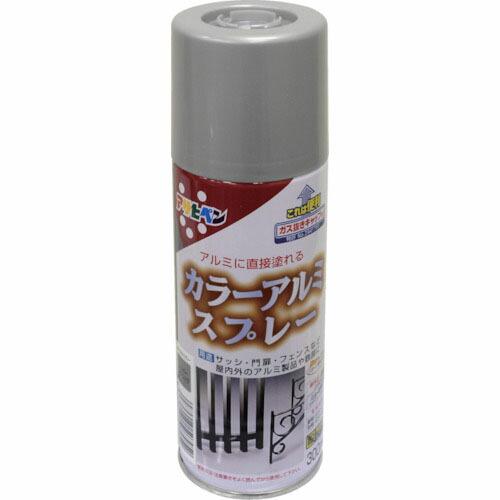 アサヒペン ラッカースプレー カラーアルミスプレー 300ml シルバーメタリック ( 507952 ) (株)アサヒペン | 