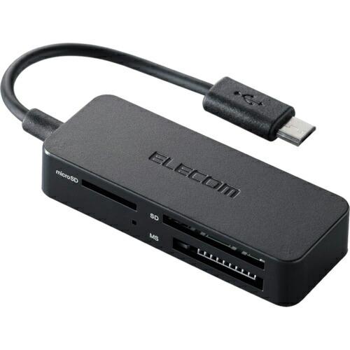 ELECOM タブレット・スマホ専用メモリリーダライタ microB ブラック ( MRS-MB05BK ) | 
