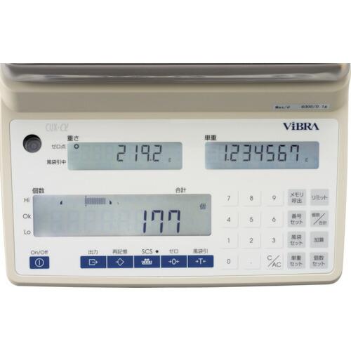 ViBRA :カウンティングスケール 秤量60kg 最小表示10g ( CUX60K ) 新光電子(株) |  | 01