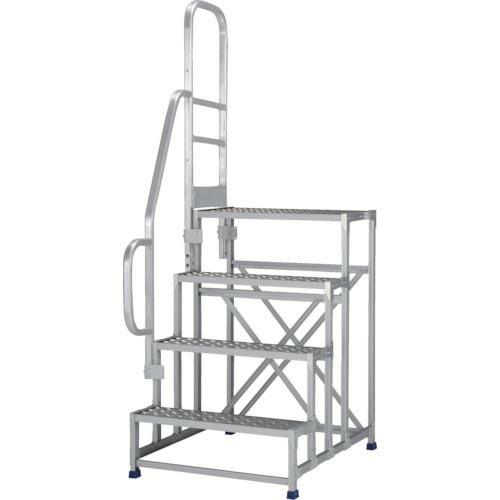 アルインコ 作業台 金具SUS仕様片側手すり付き ( CMT4106DST ) アルインコ(株)住宅機器事業部 | 