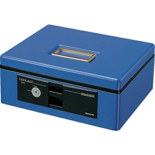 KOKUYO 手提げ金庫(スタンダード )B5 シリンダー錠 青 CB-Y12B ( 50265596 ) コクヨ(株) | 