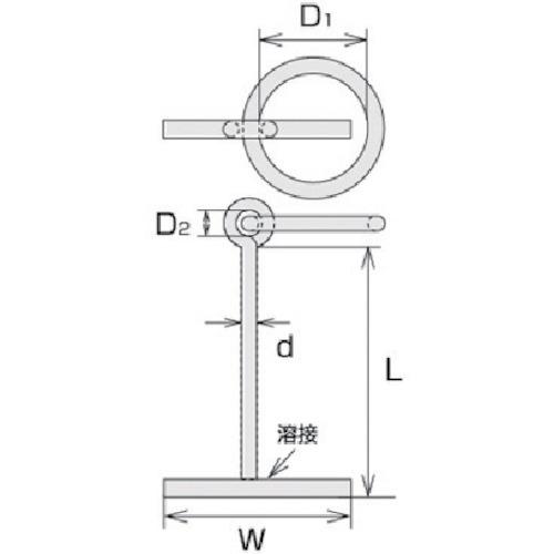 水本 ステンレス 係船環MT型 リング内径150mm  ( MT-19 ) |  | 01