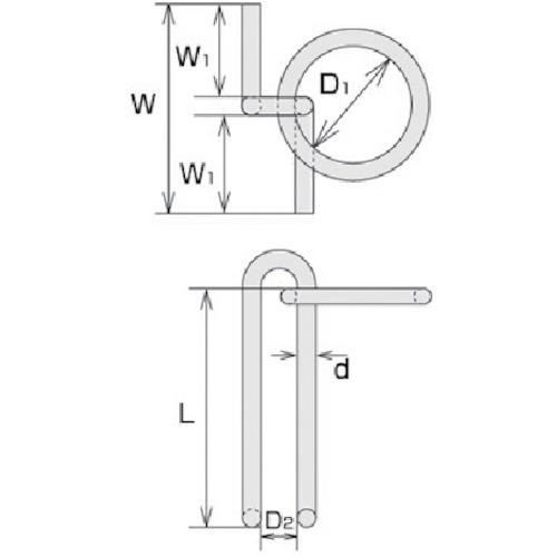 水本 ステンレス 係船環MZ型 リング内径175mm ( MZ-22 ) (株)水本機械製作所 (メーカー取寄) |  | 01