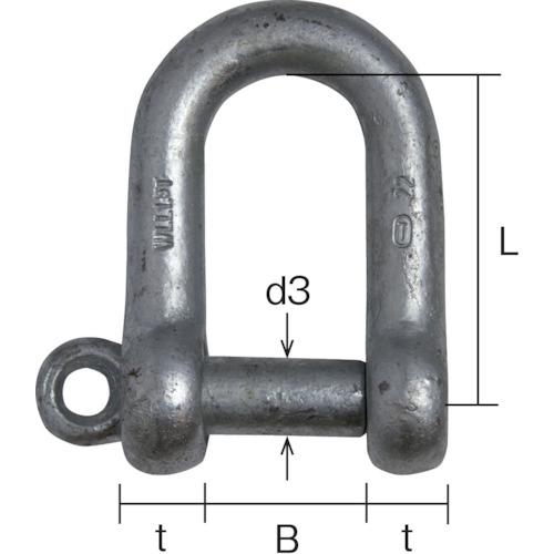 TAIYO 捻込シャックル 黒 22MM(3010731) ( NGS22 ) |  | 01