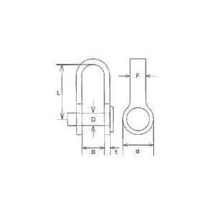 水本 ステンレス リベット式シャックル 長さ22mm幅9mm  ( PS-5 )｜orangetool｜02