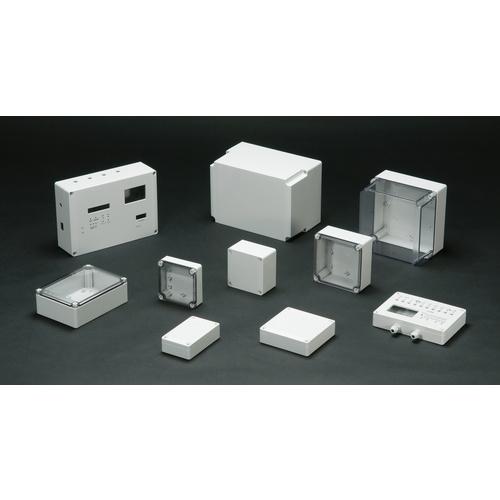 タカチ ( タカチ電機工業 ) 防水・防塵ポリカボックス ホワイトグレー