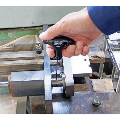 サンフラッグ ( 新亀製作所 ) TグリップHEXレンチ 5．0mm