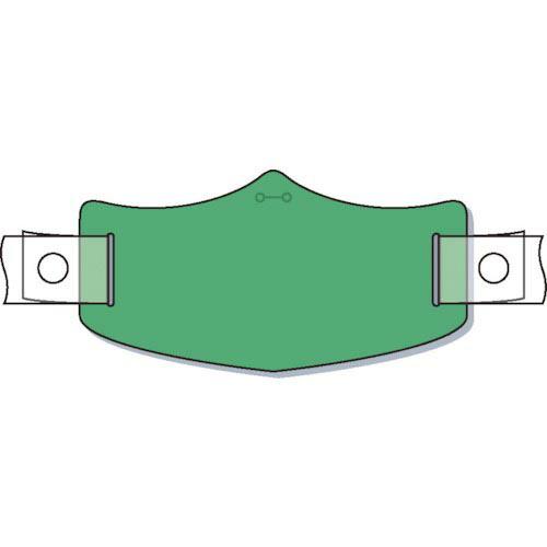 つくし e帽章 緑無地 ヘルメット用樹脂バンド付 ( WE-103H ) (株)つくし工房 | 