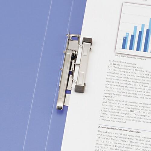 LIHIT A4パンチレスファイル<HEAVY DUTY> 青 ( F367-8 ) |  | 02