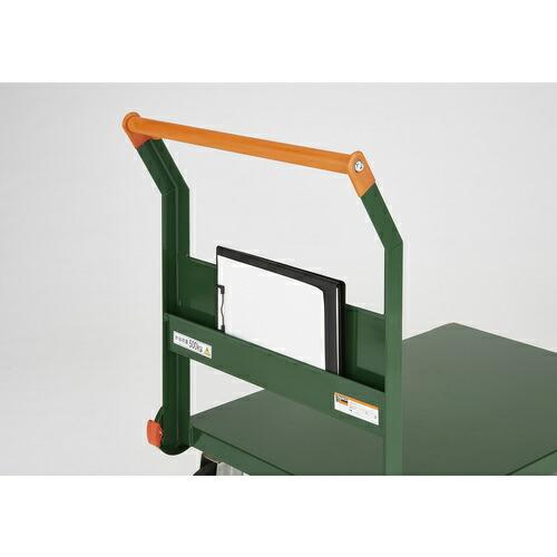 TRUSCO ( トラスコ中山 )　鋼鉄製運搬車　９００Ｘ６００　ハンドル側自在車　Ｌストッパー付 ( SH-2RSS )_5