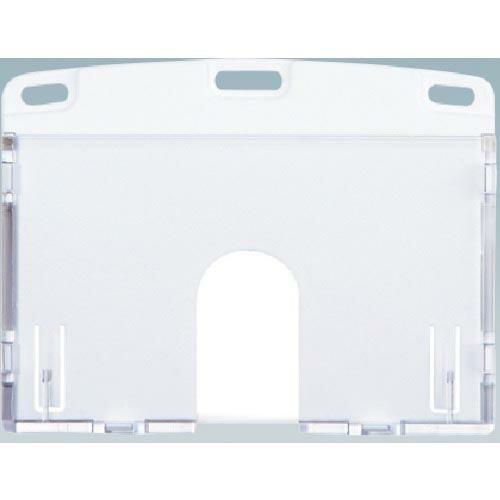 OP 名札用ケース ハードタイプ IDカード/ヨコ名刺 1枚 白 ( NX-103P-WH ) オープン工業(株) | 