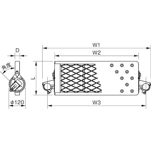 123 自在ステップ 全回転式II プレート900巾  ( ST-9PR ) |  | 02