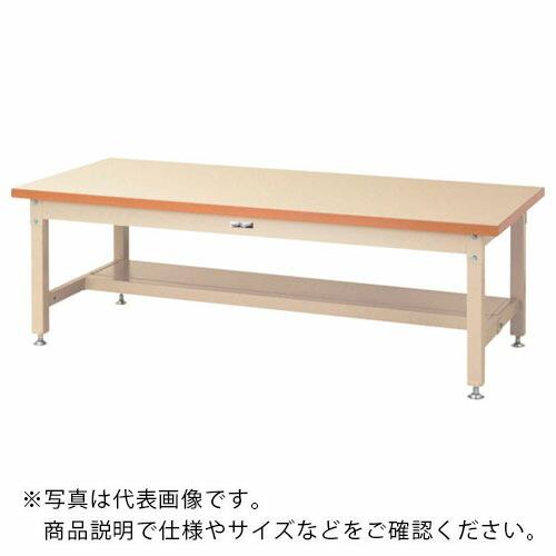 ヤマテック 重量作業台 ワークテーブル スーパータイプ 半面棚板1枚付 W1800×D900×H600mm ヤマテックアイボリー ( SSML-1890T-II ) (メーカー取寄)