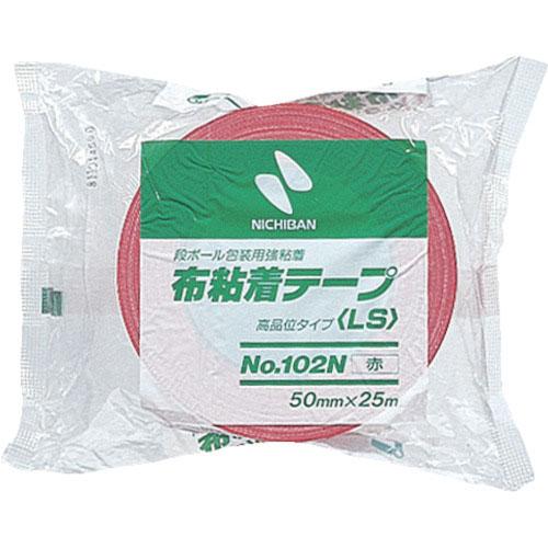 ニチバン 布粘着テープ102N赤50mmX25m  ( 102N1-50 ) | 