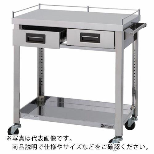 アズマ ( 東製作所 )　３方コボレ止め・引出付ワゴン　２段 ( 3GWGO2-600K ) (メーカー取寄)