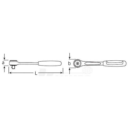 STAHLWILLE 435QRN (3/8SQ)80ギア ラチェットハンドル(12111020) ( 435QRN )｜orangetool｜02