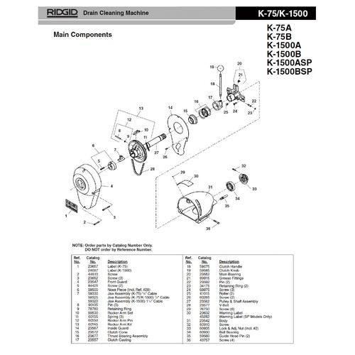 RIDGID(リジッド) プーリー アンド シャフト F/K-150- ( 23562 )_1