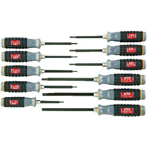 【SALE価格】KTC 樹脂柄T型いじり止めトルクスドライバセット[11本組] ( TD1TH11 ) 京都機械工具(株) | 