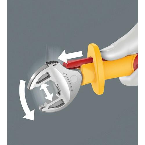 Wera 6004 絶縁自動調整式モンキーラチェットスパナ 口開き13-16mm ( 020152 ) |  | 02