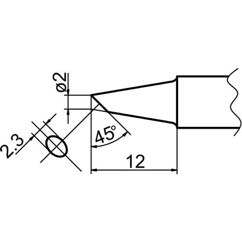 白光　こて先　２ＢＣ型 T20-BC2 ( T20BC2 ) | 