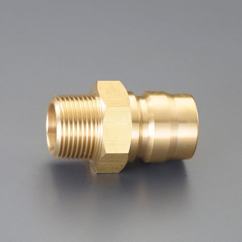 【SALE価格】エスコ (ESCO)  EA140AD-2 R 1/4" 雄ねじプラグ(中圧用/真鍮製) EA140AD-2 | 