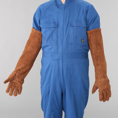 エスコ (ESCO)  EA353C-80 [フリー] 溶接用ロング革手袋(牛床革) EA353C-80 (3双セット) | 