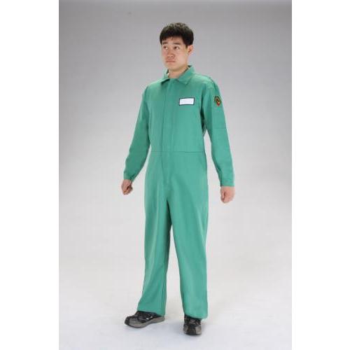エスコ (ESCO) [Ｌ] 難燃カバーオール(グリーン) EA370AA-12