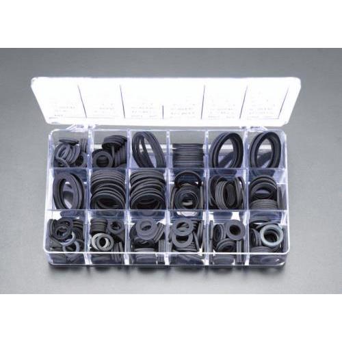 【SALE価格】エスコ (ESCO)  EA423P ゴム平パッキンセット(10サイズ) EA423P | 