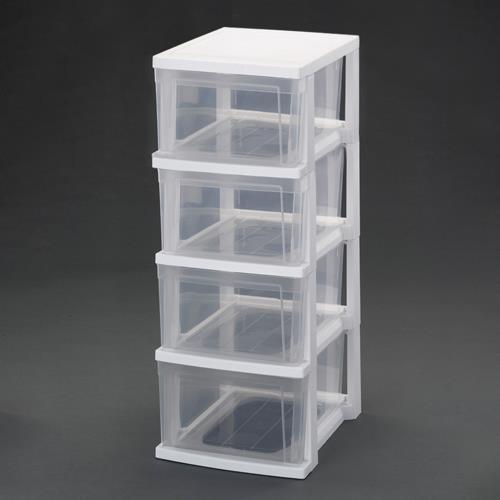エスコ (ESCO)  EA506L-92 309x380x 778mm 引出し式収納ケース(4段) EA506L-92 | 