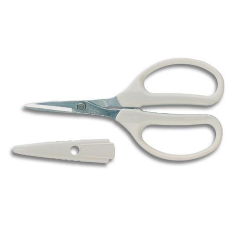 エスコ (ESCO)  EA540CW-13A 160mm はさみ・万能(キャップ付・白) EA540CW-13A (3個セット) | 