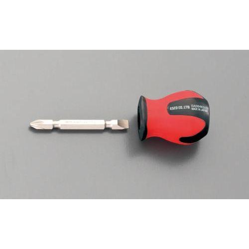 エスコ (ESCO)  EA564KD-2A 25mm [+ -]ドライバー(差替式・スタビー型) EA564KD-2A (13本セット) | 