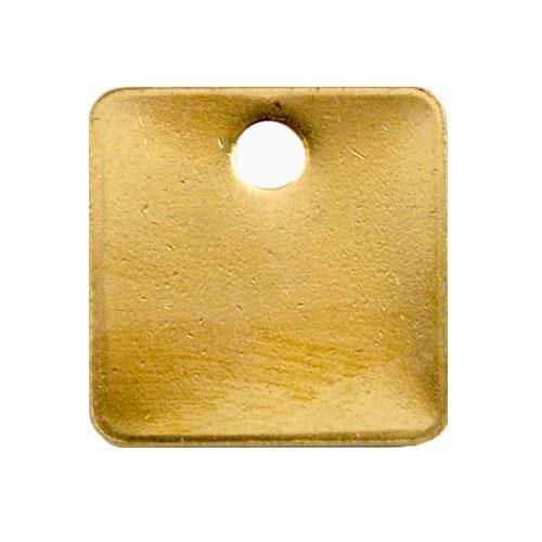 【SALE価格】エスコ (ESCO)  EA591HC-12 32x32mm タグブランク(真鍮 角/10枚) EA591HC-12 【4PACKセット】 | 