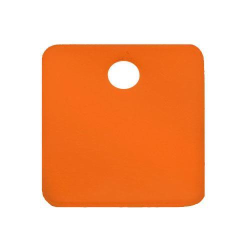 エスコ (ESCO)  EA591HC-62A 32mm    タグブランク(アルミ角/オレンジ/5枚) EA591HC-62A (4PACKセット) | 