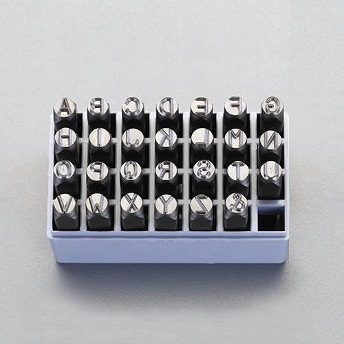【SALE価格】エスコ (ESCO)  EA591HM-6 6.4mm 英字 刻印セット EA591HM-6 | 