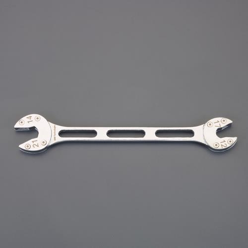 エスコ (ESCO)  EA605BK-2 12x17mm/14x21mm フィックスレンチ(10mm厚) EA605BK-2 (2本セット) | 