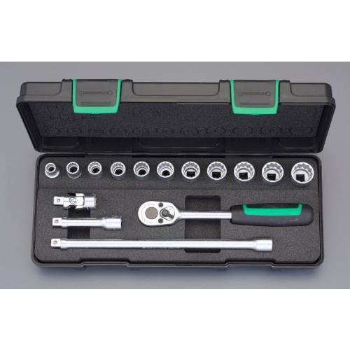 【SALE価格】エスコ (ESCO) EA617CC-17 3/8"DR ソケットレンチセット EA617CC-17