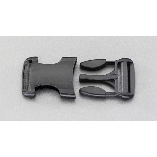 エスコ (ESCO)  25mm バックル(プラスチック製/2組) EA628RA-125 (31袋セット) | 