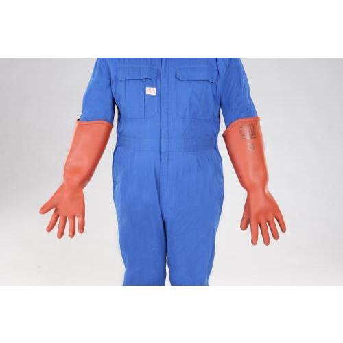 エスコ (ESCO) [Ｌ] 高圧用絶縁手袋(胴太型/7000V) EA640ZE-8